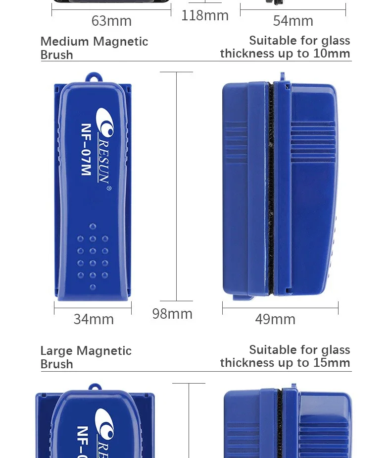 New Magnetic Brush Cleaning Tool Strong Suction Glazing Scrub Easy To Cleaning Double Sided Fish Tank Aquarium Tank Scrubber New Magnetic Brush Cleaning Tool Strong Suction Glazing Scrub Easy To Cleaning Double Sided Fish Tank Aquarium Tank Scrubber