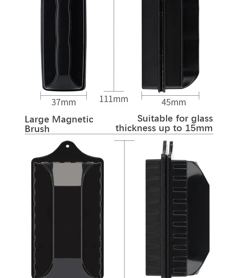 New Magnetic Brush Cleaning Tool Strong Suction Glazing Scrub Easy To Cleaning Double Sided Fish Tank Aquarium Tank Scrubber New Magnetic Brush Cleaning Tool Strong Suction Glazing Scrub Easy To Cleaning Double Sided Fish Tank Aquarium Tank Scrubber