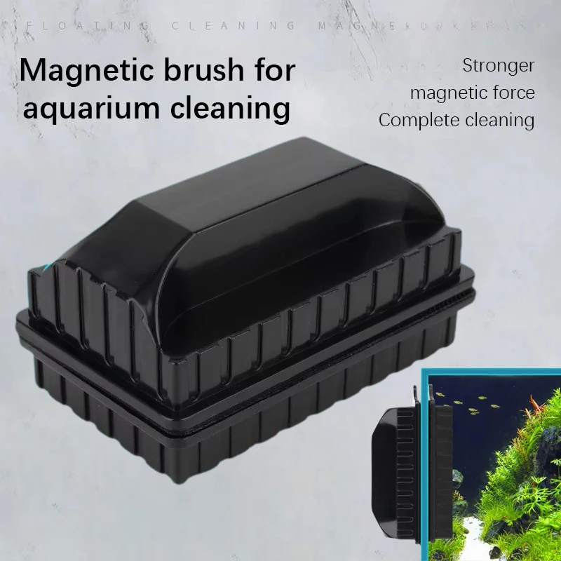 93330-jbq5op.jpg New Magnetic Brush Cleaning Tool Strong Suction Glazing Scrub Easy To Cleaning Double Sided Fish Tank Aquarium Tank Scrubber - Image 1
