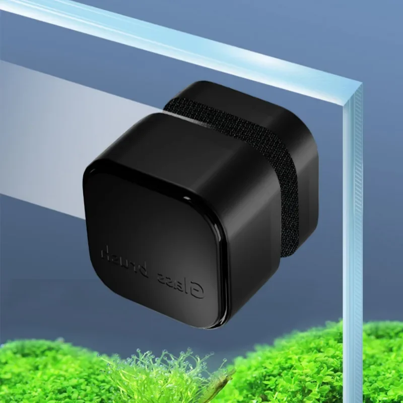 93382-5g84ut.jpg Magnetic Aquarium Glass Cleaner Mini Square Algae Scraper Plastic Fish Tank Maintenance Tool for Various Fish Easy Use - Image 1