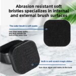 Magnetic Aquarium Glass Cleaner Mini Square Algae Scraper Plastic Fish Tank Maintenance Tool for Various Fish Easy Use - Image 4