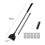 Aquarium Algae Scraper Cleaner Fish Tank Cleaning Tool Detachable Blade Glass Cleaner Household Cleaning Tool Accessories - Image 3
