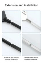 Aquarium flat sand algae removal dual-use glass Algae scraper stainless steel household cleaning to tools Fish tank accessories - Image 3