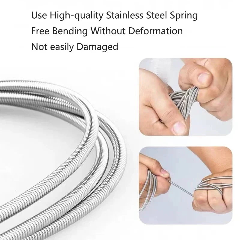 Aquarium Pipe Cleaning Brush Fish Tank Cleaner Tube Stainless Steel Water Filter Air Tube Flexible Double End Hose Accessories Aquarium Pipe Cleaning Brush Fish Tank Cleaner Tube Stainless Steel Water Filter Air Tube Flexible Double End Hose Accessories