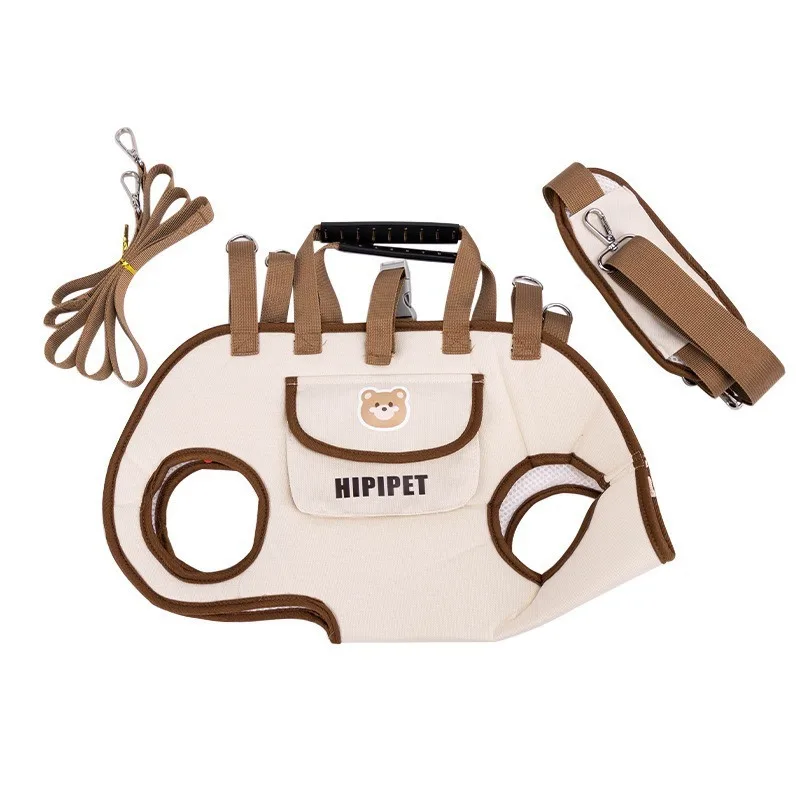 Portable and breathable pet backpacks for cats and dogs, suitable for outdoor use, with leash, can be carried by hand or slung