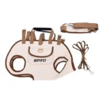 Portable and breathable pet backpacks for cats and dogs, suitable for outdoor use, with leash, can be carried by hand or slung - Image 4