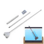 OOTDTY Aquarium Glass Fish Tank Stainless Steel Coralline Algae Scraper Blade Cleaner - Image 3