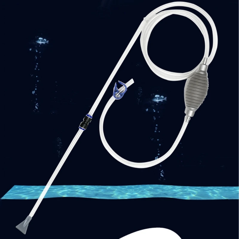 Aquarium Water Changer Siphon Fish for Tank Mini Gravels Vacuum Cleaner with Water Hose for Small Fish Betta for Tan