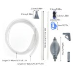 Aquarium Water Changer Siphon Fish for Tank Mini Gravels Vacuum Cleaner with Water Hose for Small Fish Betta for Tan - Image 5