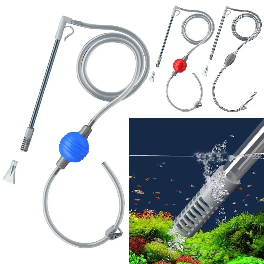 93636-l1dzl9.jpg Durable Fish Tank Water Changer Aquarium Gravel Cleaner Syphon Vacuum Water Changer Pump Siphon Hose - Image 1