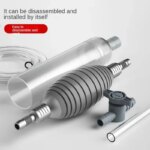 Siphon Pump with Filter Nozzle Fish Tank Water Changer Air Pump Cleaning Accessorie Handheld Aquarium Gravel Cleaner Vacuum Tool - Image 4