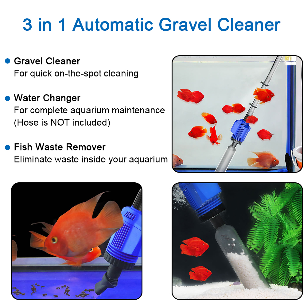 US Plug Electric Siphon Filter Fish Tank Sand Washer Aquarium Siphon Operated Cleaner Vacuum Gravel Water Changer US Plug Electric Siphon Filter Fish Tank Sand Washer Aquarium Siphon Operated Cleaner Vacuum Gravel Water Changer