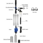 US Plug Electric Siphon Filter Fish Tank Sand Washer Aquarium Siphon Operated Cleaner Vacuum Gravel Water Changer - Image 5