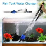 Vacuum Gravel Water Changer US Plug Electric Siphon Filter Aquarium Siphon Operated Cleaner Fish Tank Sand Washer