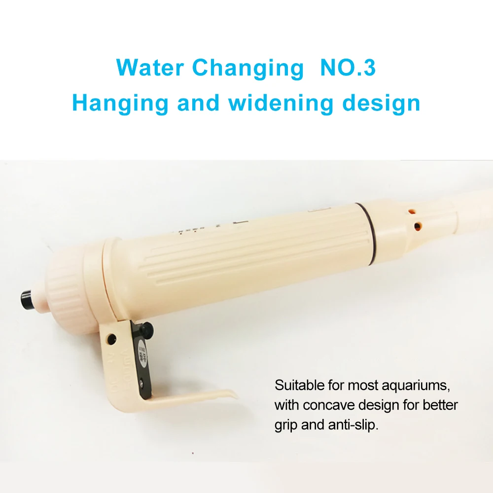 Electric Aquarium Gravel Cleaner Fish Tank Cleaning with Dual Power Supply for Efficient Cleaning and Water Changing 90 Degree Electric Aquarium Gravel Cleaner Fish Tank Cleaning with Dual Power Supply for Efficient Cleaning and Water Changing 90 Degree
