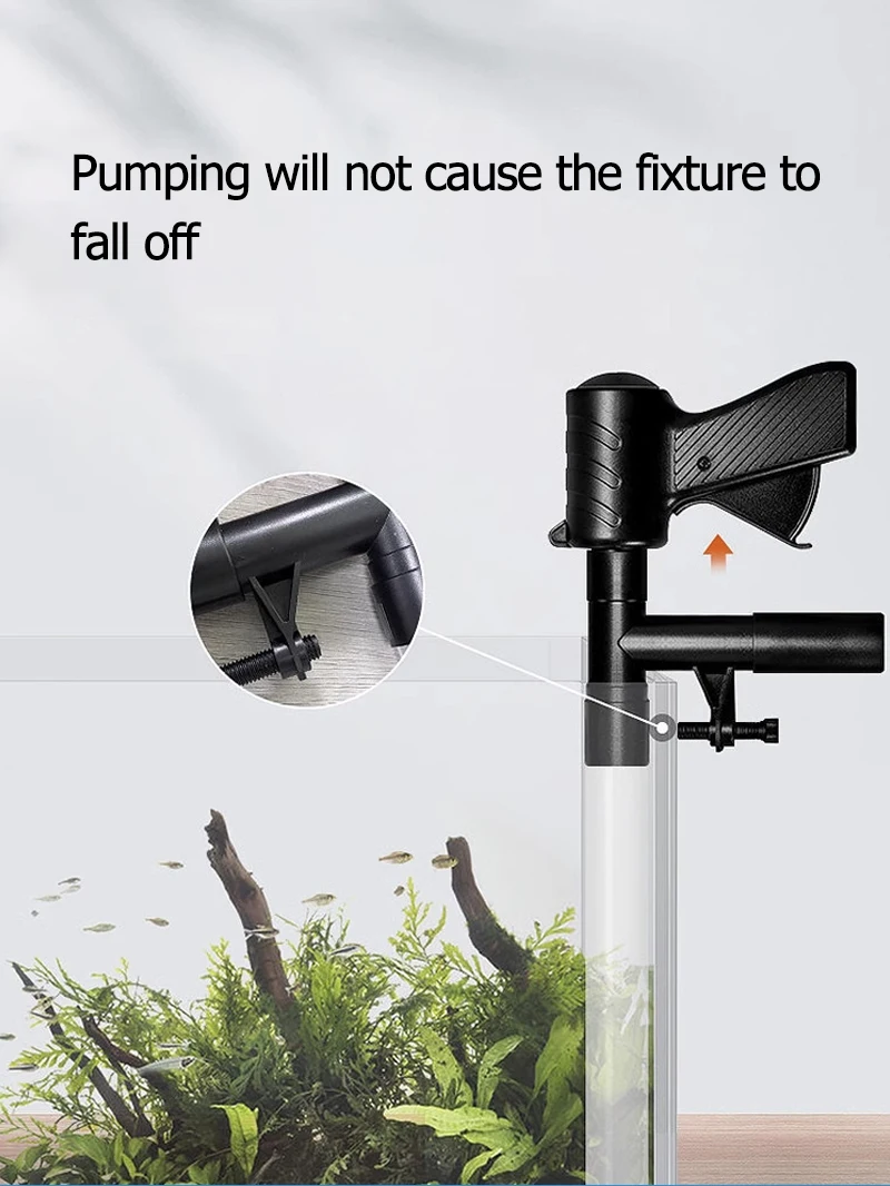 Aquarium Fish Tank Water Change Pump Aquarium Cleaning Tool Vacuum Water Changer Sand Gravel Cleaner Siphon Filter Pump Manual