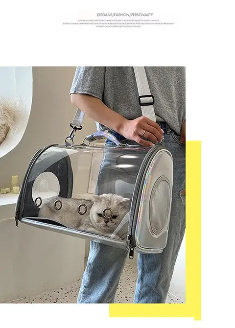Cat Carrier Cat Bag Transparent Going Out Portable Bag Car Cat Breathable Space Capsule Pet Backpack Portable Messenger Cat Dog Cat Carrier Cat Bag Transparent Going Out Portable Bag Car Cat Breathable Space Capsule Pet Backpack Portable Messenger Cat Dog