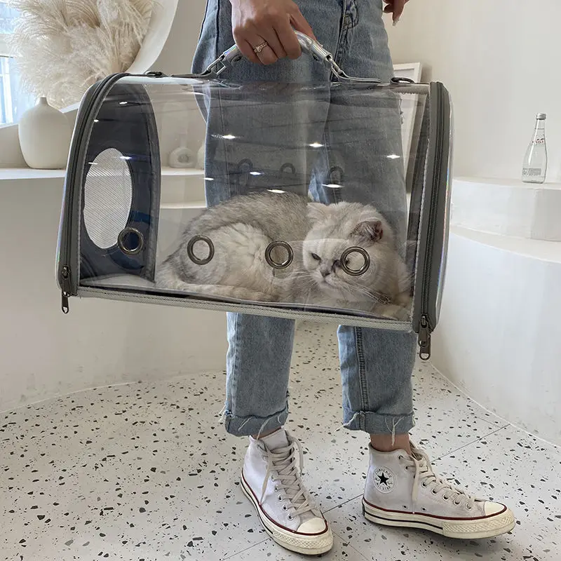 Cat Carrier Cat Bag Transparent Going Out Portable Bag Car Cat Breathable Space Capsule Pet Backpack Portable Messenger Cat Dog Cat Carrier Cat Bag Transparent Going Out Portable Bag Car Cat Breathable Space Capsule Pet Backpack Portable Messenger Cat Dog