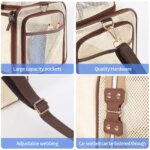 Cat Carrier,Dog Carrier for Small Dogs,TSA Approved/Expandable/3D Foldable Mat for Car Travel,Outdoor Camping - Image 6