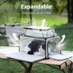 Cat Carrier,Dog Carrier for Small Dogs,TSA Approved/Expandable/3D Foldable Mat for Car Travel,Outdoor Camping - Image 3