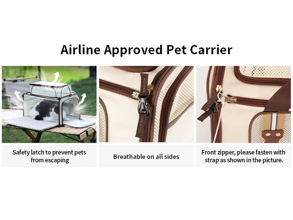Cat Carrier,Dog Carrier for Small Dogs,TSA Approved/Expandable/3D Foldable Mat for Car Travel,Outdoor Camping Cat Carrier,Dog Carrier for Small Dogs,TSA Approved/Expandable/3D Foldable Mat for Car Travel,Outdoor Camping