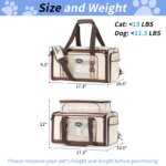 Cat Carrier,Dog Carrier for Small Dogs,TSA Approved/Expandable/3D Foldable Mat for Car Travel,Outdoor Camping - Image 2