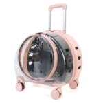 Transparent Pet Travel Carrier Portable Trolley Suitcase for Cats & Small Dogs Durable Pet Transport Case Professional Pet Cart - Image 6