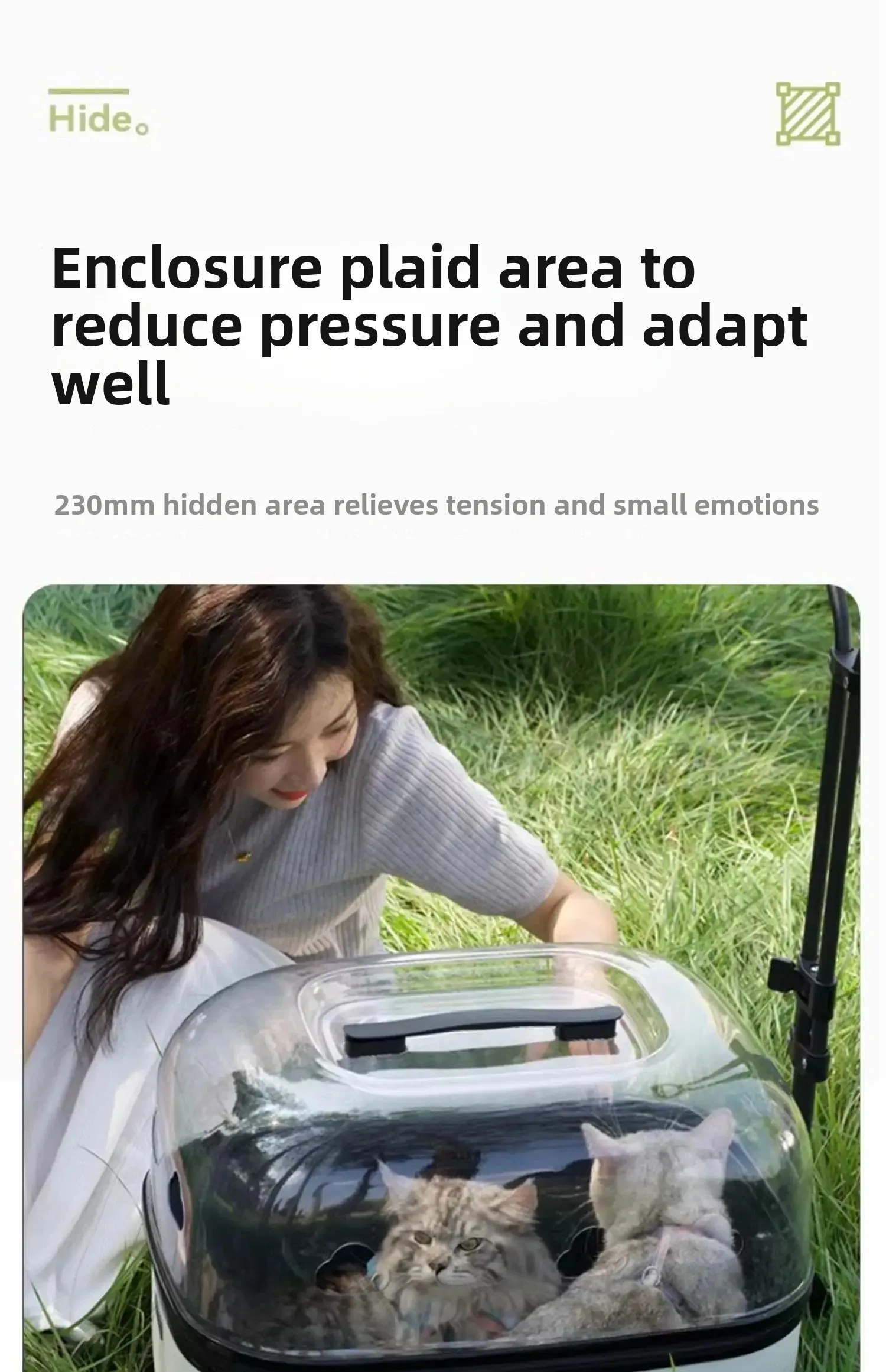 Panoramic Transparent Pet Trolley Box Large Capacity Cat Basket Lightweight Outdoor Transport Case Universal Pulley Pet Stroller