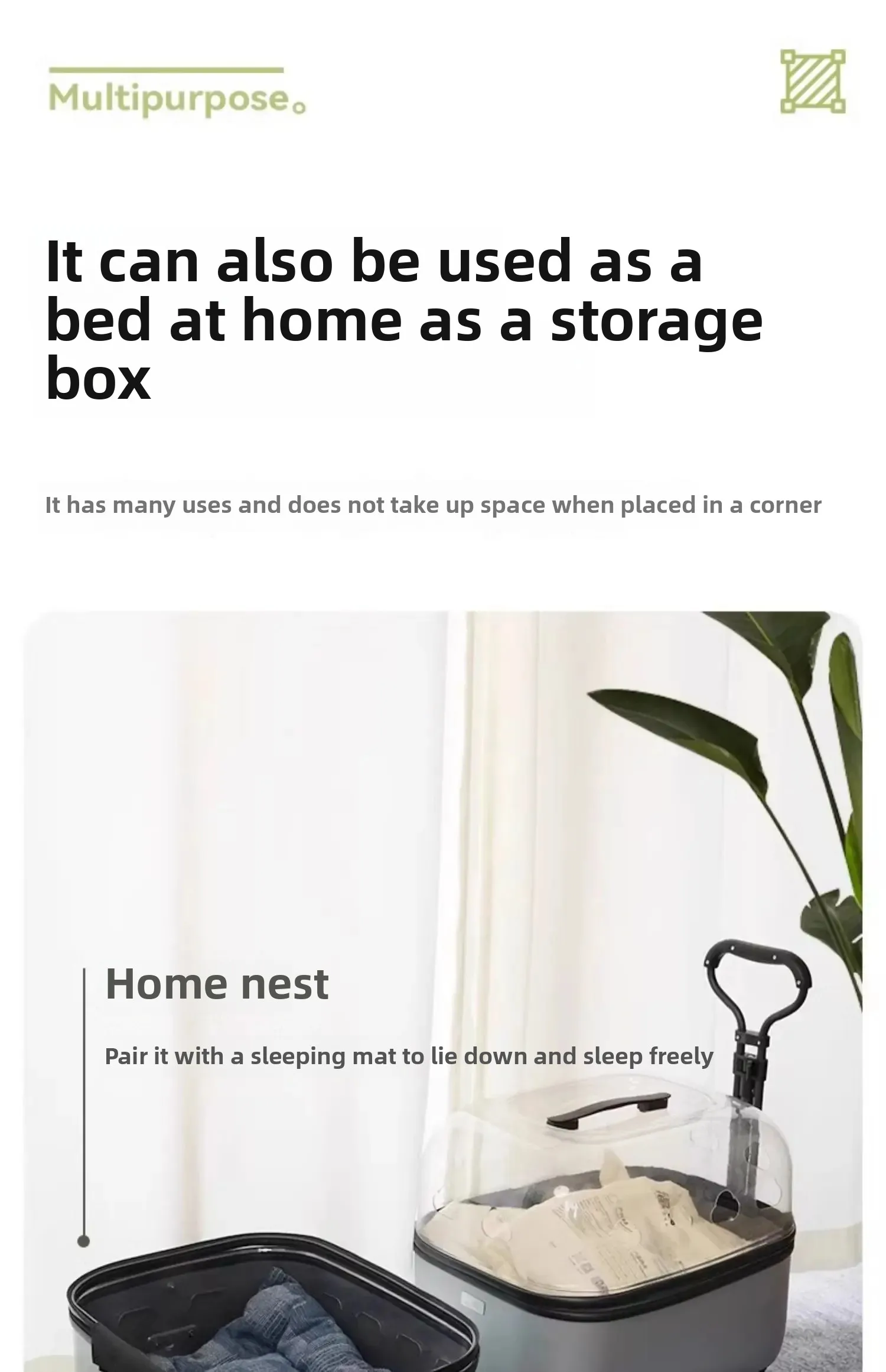 Panoramic Transparent Pet Trolley Box Large Capacity Cat Basket Lightweight Outdoor Transport Case Universal Pulley Pet Stroller