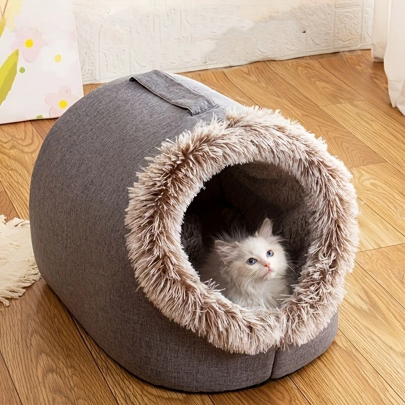 Portable Cat Bed with Handle -Thickened Insulated Polyester winter cama para perros/cama para gatos/dog bed/cat bed/divano cani