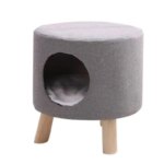 Multifunctional Cat Bed Closed Four Seasons Universal Cat House Stool Solid Wood Small Kennel Cat House - Image 5