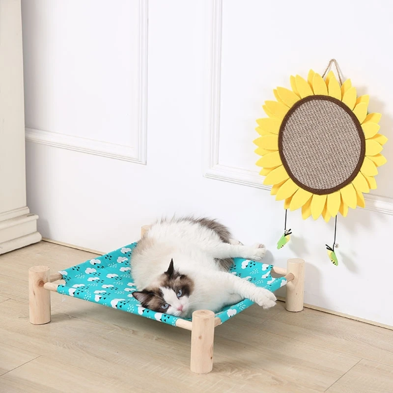 D0AD Elevated Cat Bed Replacement Fabric Breathable Print Pet Summer Bed Cushion Mat D0AD Elevated Cat Bed Replacement Fabric Breathable Print Pet Summer Bed Cushion Mat