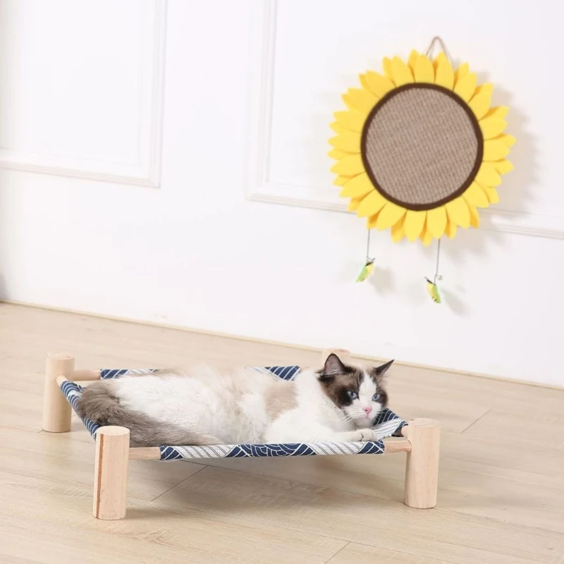 D0AD Elevated Cat Bed Replacement Fabric Breathable Print Pet Summer Bed Cushion Mat D0AD Elevated Cat Bed Replacement Fabric Breathable Print Pet Summer Bed Cushion Mat