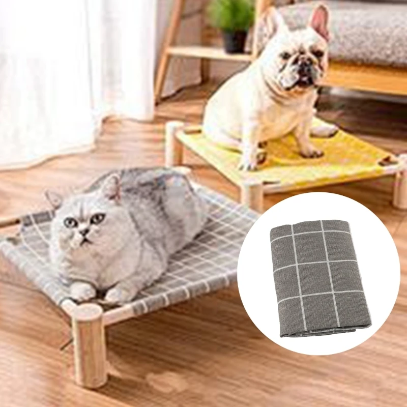D0AD Elevated Cat Bed Replacement Fabric Breathable Print Pet Summer Bed Cushion Mat D0AD Elevated Cat Bed Replacement Fabric Breathable Print Pet Summer Bed Cushion Mat