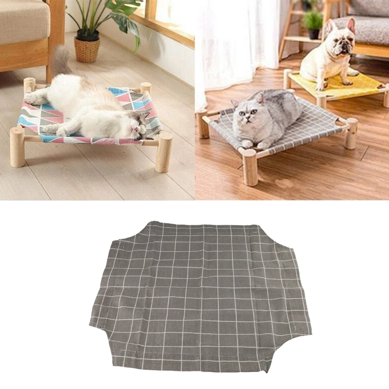 D0AD Elevated Cat Bed Replacement Fabric Breathable Print Pet Summer Bed Cushion Mat D0AD Elevated Cat Bed Replacement Fabric Breathable Print Pet Summer Bed Cushion Mat
