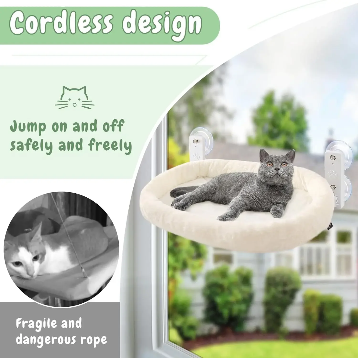 Cat Hammock Window Habitat Cat Sunbathing Glass Hanging Suction Cup Balcony Pet Nest Pet Bed Cat Hammock Window Habitat Cat Sunbathing Glass Hanging Suction Cup Balcony Pet Nest Pet Bed