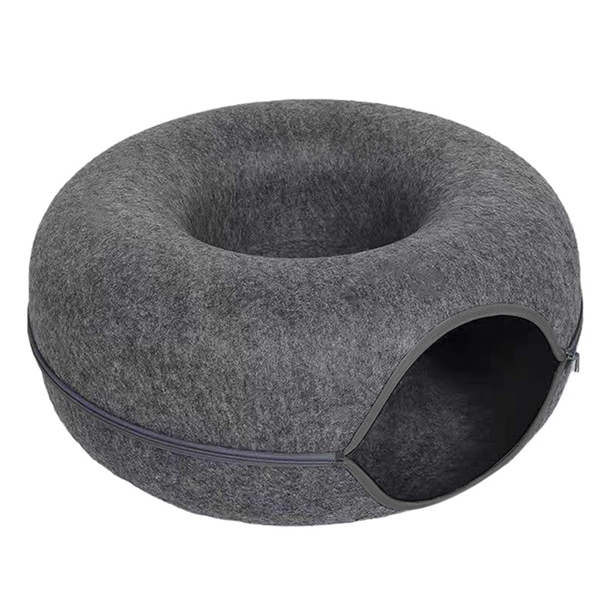 B-Tunnel Donut Cat Bed Interactive Tunnel Pet Felt Indoor Toys Cats House Kitten Training Toy Cat Kennel Cat Accessories