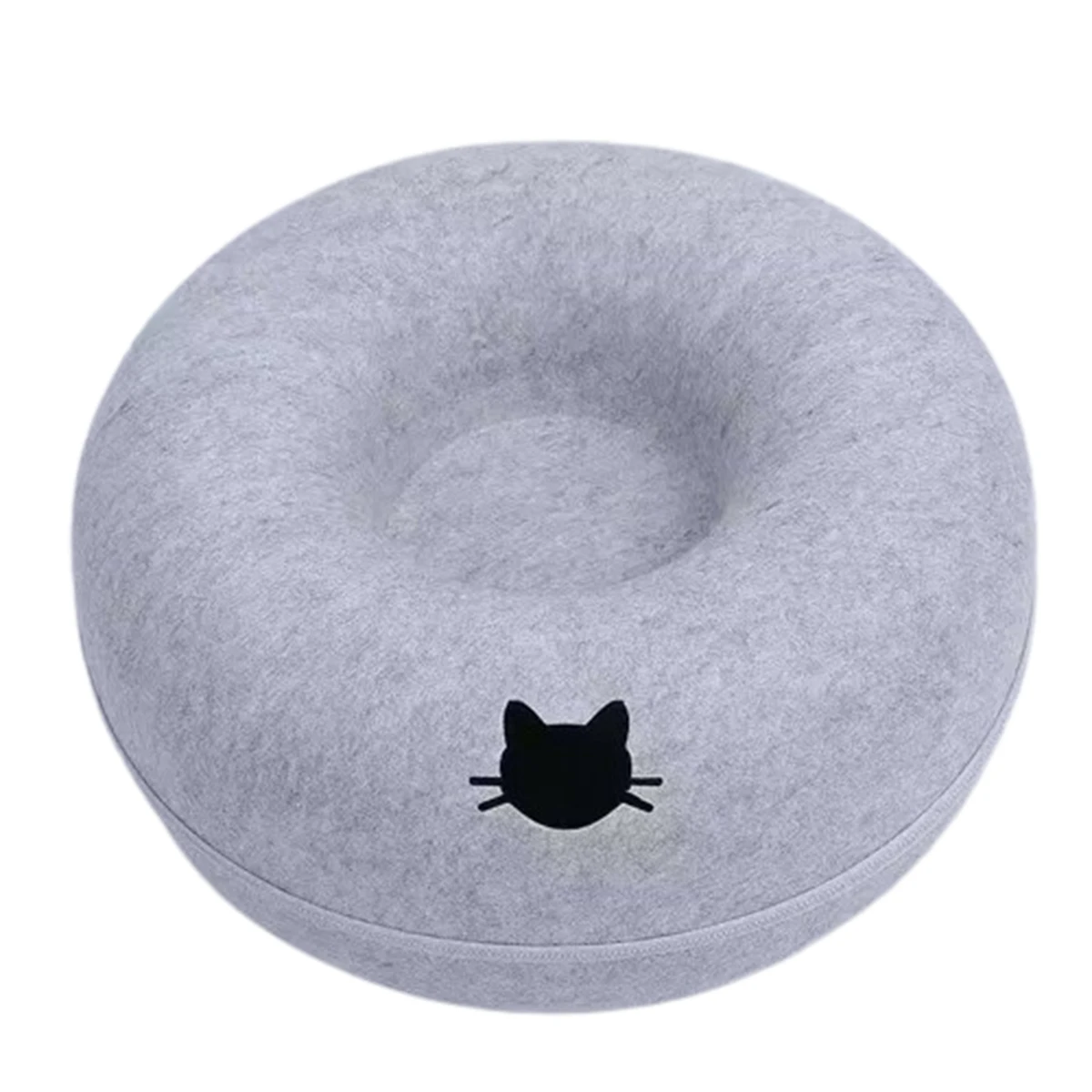 B-Tunnel Donut Cat Bed Interactive Tunnel Pet Felt Indoor Toys Cats House Kitten Training Toy Cat Kennel Cat Accessories