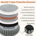 Toove Heated Cat Bed Indoor Heating Donut Pet Bed for Cats and Small Dogs, Ultra Soft Cozy Sleeping Cat Beds, Machine Washable, - Image 5