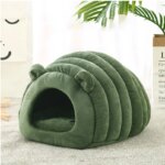Hot-selling autumn and winter comfortable and warm cat nest caterpillar shape cute semi-enclosed pet nest - Image 2