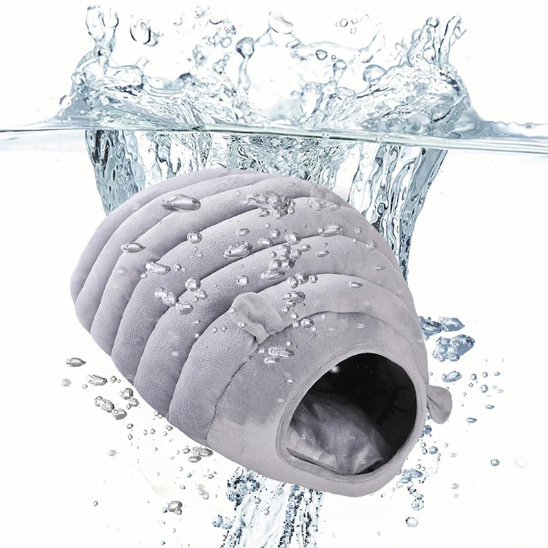 Hot-selling autumn and winter comfortable and warm cat nest caterpillar shape cute semi-enclosed pet nest