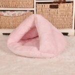 Triangle Pet Dog Kennel Mat Winter Warm Plush Cat Bed House Thickened Sleeping Bag for Small Dogs Cats Pets Supplies Accessories - Image 6