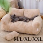 Pet Winter Sofa for Cats and Dogs, Detachable Washable Couch Cover, All-Season Soft Pet Bed, Universal Pet Furniture/Winter/Warm - Image 4