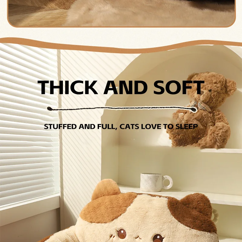 HOOPET Cats Sofa Dogs Bed Round Cat Pad Mattress Winter Warm Deep Sleep Cushion Soft Cat House Dog Nest Pet Accessories HOOPET Cats Sofa Dogs Bed Round Cat Pad Mattress Winter Warm Deep Sleep Cushion Soft Cat House Dog Nest Pet Accessories