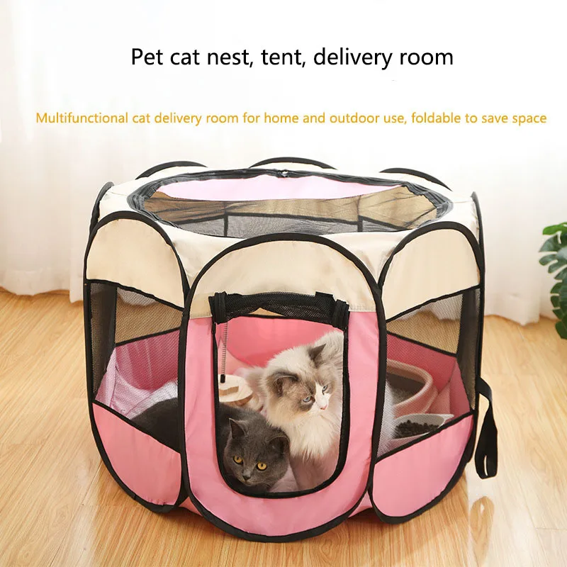 Pet nest pet dog cat delivery room foldable cat nest pet fence tent octagonal cage pet supplies Pet nest pet dog cat delivery room foldable cat nest pet fence tent octagonal cage pet supplies