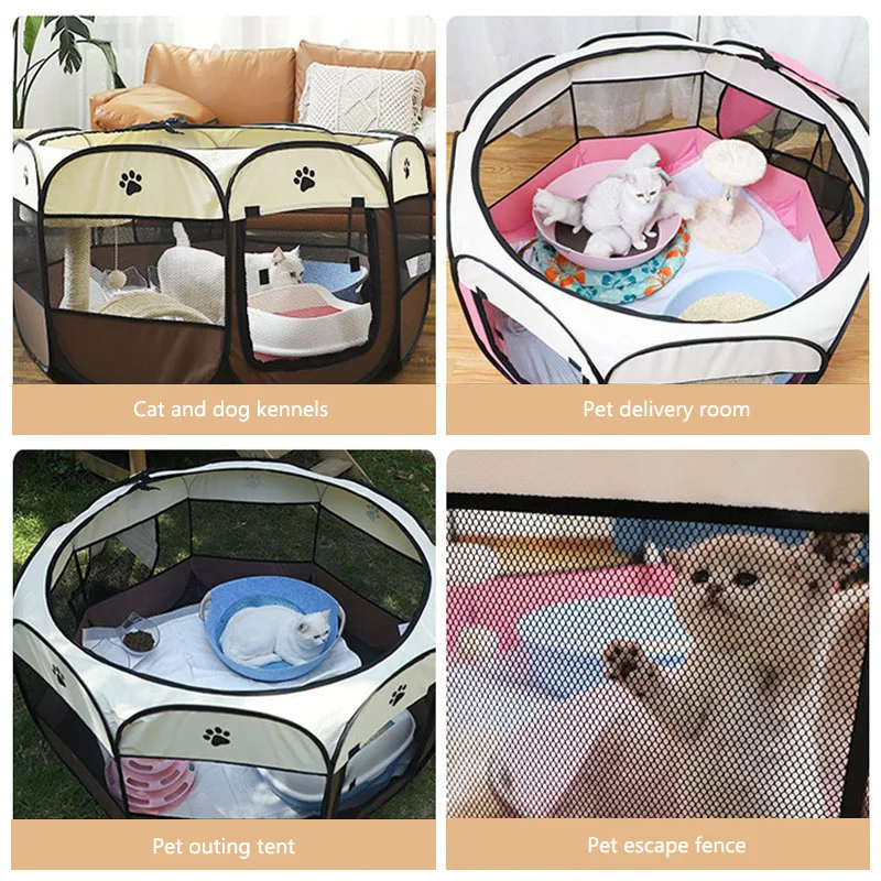 Pet nest pet dog cat delivery room foldable cat nest pet fence tent octagonal cage pet supplies Pet nest pet dog cat delivery room foldable cat nest pet fence tent octagonal cage pet supplies