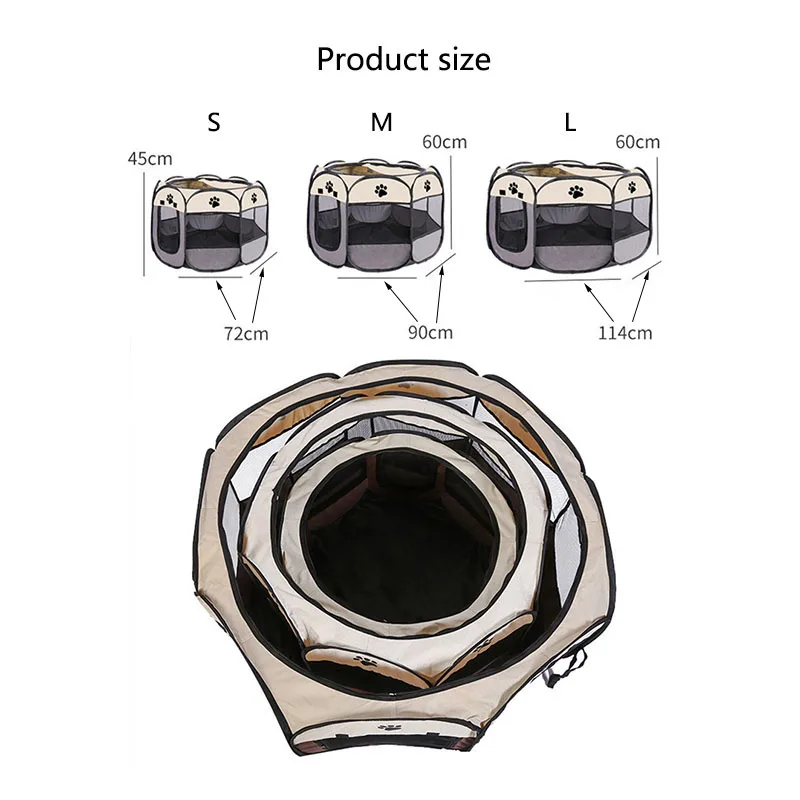 Pet nest pet dog cat delivery room foldable cat nest pet fence tent octagonal cage pet supplies Pet nest pet dog cat delivery room foldable cat nest pet fence tent octagonal cage pet supplies