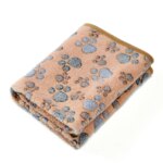 Warm Pet Cat Blanket Autumn Winter Cozy Thicken Fleece Kitten Footprint Bed Mat for Small Medium Big Cats Dog Chihuahua Supplies - Image 2