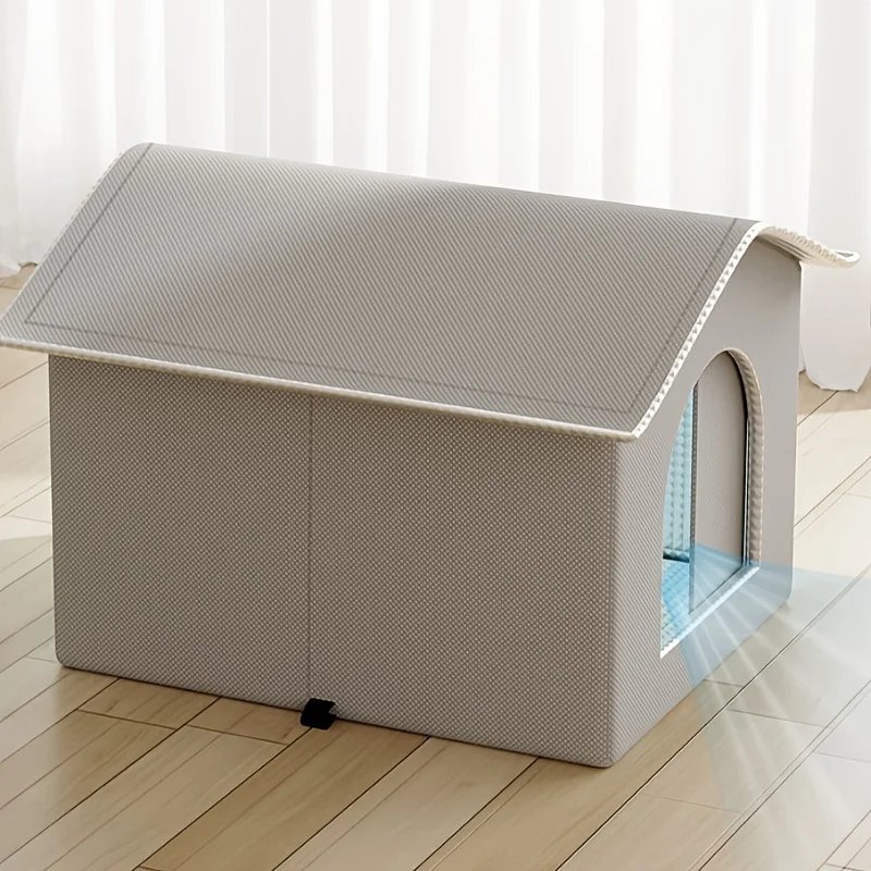 KEMORELA Stray Cat Bed Warmer - 3 Sizes of Comfortable Room-Shaped Shelter for Cats & Dogs, Durable Oxford Cloth, All-Season