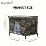 KEMORELA Winter Outdoor Cat House 4-Season Outdoor Shelter with Heavy-Duty Oxford Fabric Warm Windproof Cozy Kennel for Dog Cats - Image 6